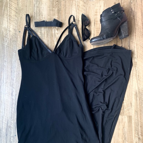 Revolve Evil Twin Cage Strap Black Maxi Dress - Picture 5 of 8